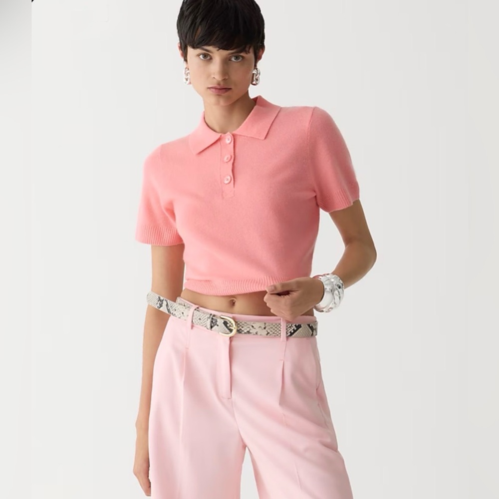 J.Crew Cashmere Cropped Sweater-Polo